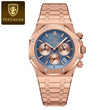 Original Luxury Men'S Watches Date Chronograph Stainless Steel Quartz Watch Waterproof Luminous Fashion Man Wristwatch
