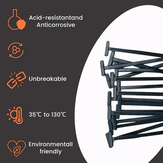 Multi-Purpose Nylon Cable Buckle – Heavy-Duty Zip Tie Holder for Cars, Wires & DIY Projects