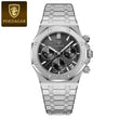 Original Luxury Men'S Watches Date Chronograph Stainless Steel Quartz Watch Waterproof Luminous Fashion Man Wristwatch