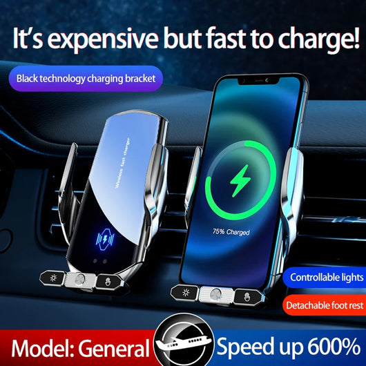 Wireless Charger Car Auto Magnetic Air Vent Phone Holder for Iphone 16 15 14 13  Xiaomi Induction Fast Charging Station