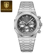 Original Luxury Men'S Watches Date Chronograph Stainless Steel Quartz Watch Waterproof Luminous Fashion Man Wristwatch