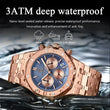 Original Luxury Men'S Watches Date Chronograph Stainless Steel Quartz Watch Waterproof Luminous Fashion Man Wristwatch